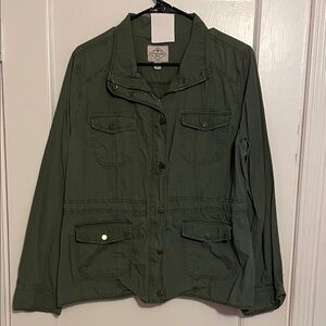 St. John's Bay Forest Green Utility Jacket